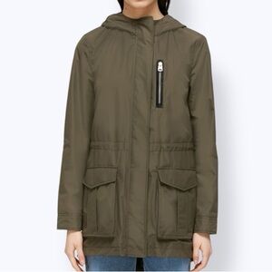 Mackage Hailie Hooded Jacket In Army | Size XS/S
